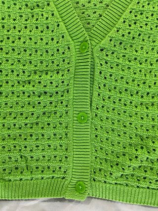Cardigan Tezenis traforato verde taglia M