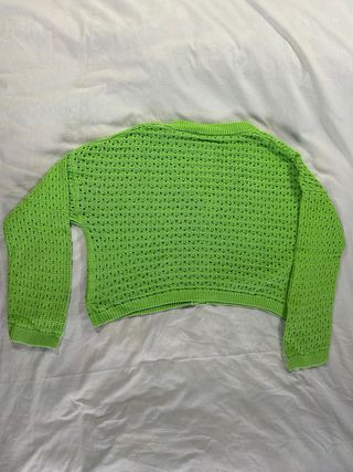 Cardigan Tezenis traforato verde taglia M