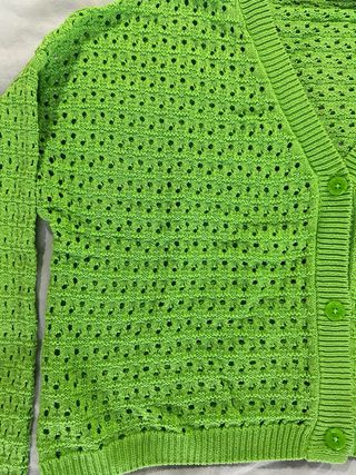 Cardigan Tezenis traforato verde taglia M