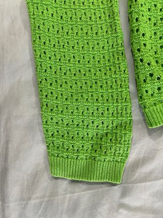 Cardigan Tezenis traforato verde taglia M