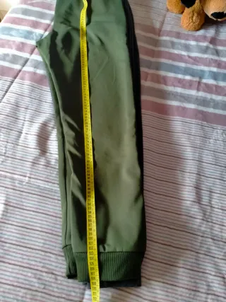 2 Pantalones Chándal Hombre Gris y Verde