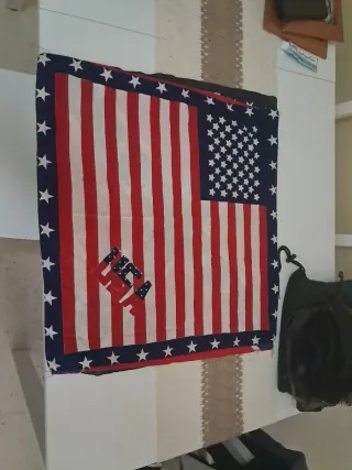 Pañuelo tela diseño bandera y águila