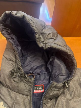 Anorak Kappa azul y gris