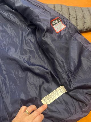 Anorak Kappa azul y gris