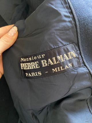 Pierre Balmain XL Cappotto in lana Uomo
