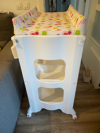 Bañera cambiador bebé con almacenaje