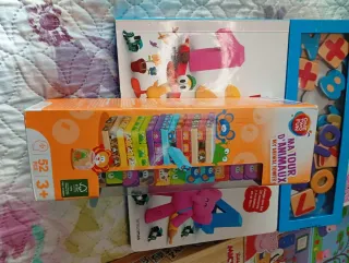 Lote infantil: Puzzles, Domino, Bloques