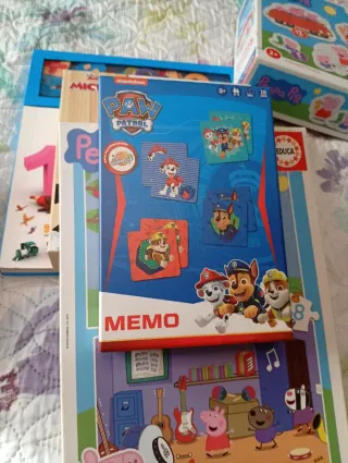 Lote infantil: Puzzles, Domino, Bloques