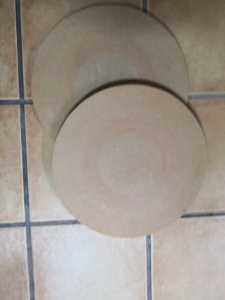 Plato madera torno cerámico