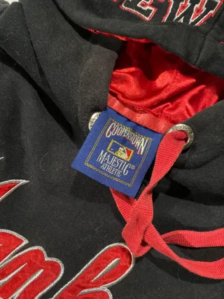 Sudadera New York Yankees Negra Roja