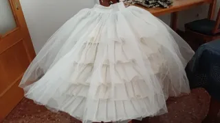 Cancán Enaguas Tul Largo Talla M