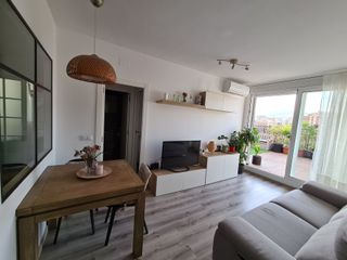 Mueble TV y estantería madera y blanco