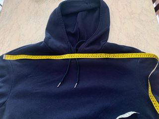 Felpa con cappuccio blu floreale curvy donna Shein