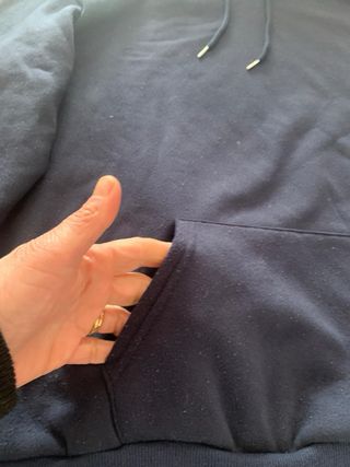 Felpa con cappuccio blu floreale curvy donna Shein