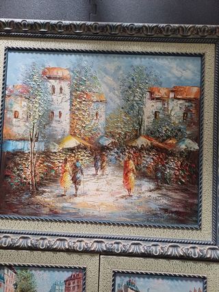 Cuadros al óleo decorativos.