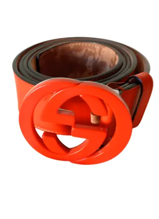 Cinturone Gucci GG Arancione