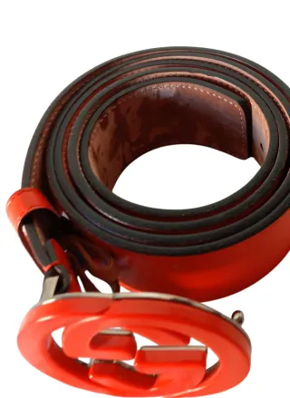Cinturone Gucci GG Arancione