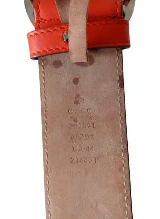 Cinturone Gucci GG Arancione