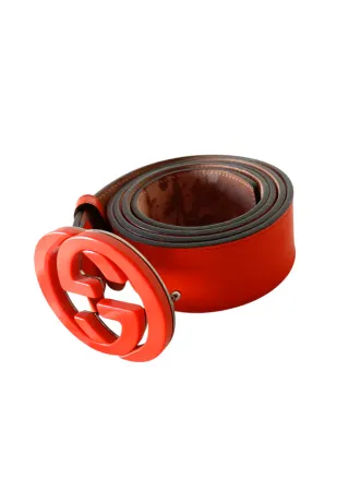 Cinturone Gucci GG Arancione