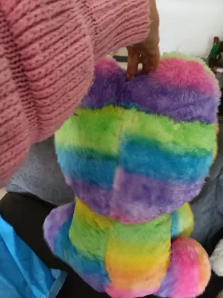 Peluche arcoíris grande