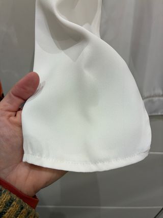 Blusa CORTEFIEL blanca mujer manga larga