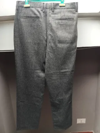 Pantaloni eleganti Zara grigio uomo IT48