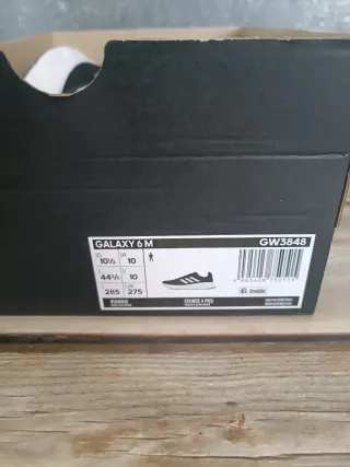 Adidas Galaxy 6M Zapatillas Negras Blancas