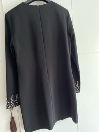 Vestido negro fiesta H&M con pedrería