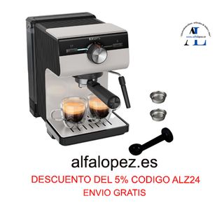 Cafetera Espresso 15 bar XP381B Krups Authentic