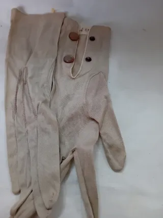 Lote 8 Guantes Mujer Antiguos Beige/Blanco