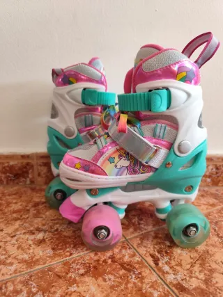 Patines 4 Ruedas Unicornio Talla Ajustable (30/33)