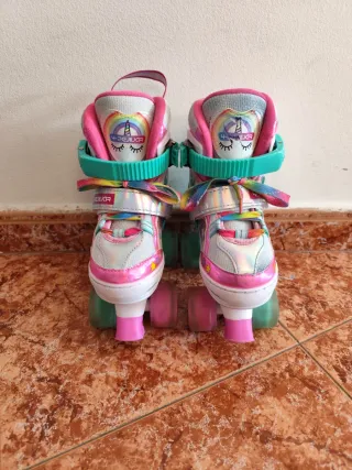 Patines 4 Ruedas Unicornio Talla Ajustable (30/33)