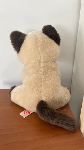 Peluche Gato Siamés Ojos Azules Brillantes