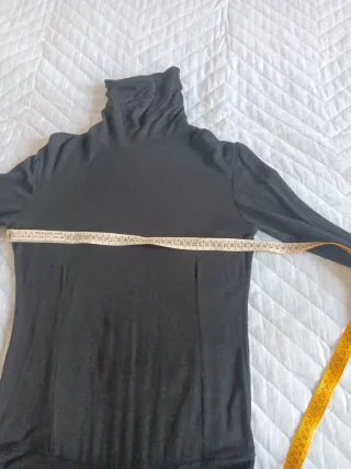 Abito donna nero collo alto