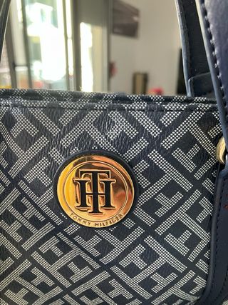 Bolso Tommy Hilfiger Azul y Dorado