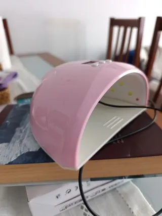 Lámpara UV LED para Uñas Rosa y Blanca