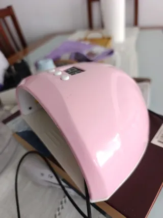 Lámpara UV LED para Uñas Rosa y Blanca