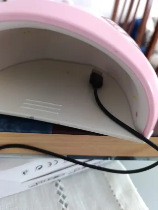 Lámpara UV LED para Uñas Rosa y Blanca