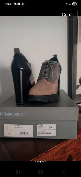 Botines Luciano Barrachini Talla 39