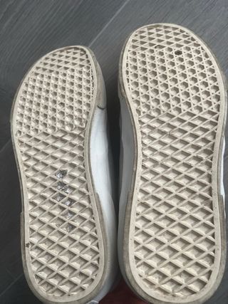 Sapatilhas Vans cinza e branco tam 42