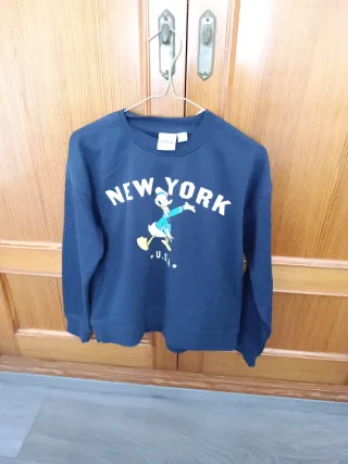Sudadera Disney New York Azul Marino Talla M