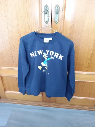 Sudadera Disney New York Azul Marino Talla M