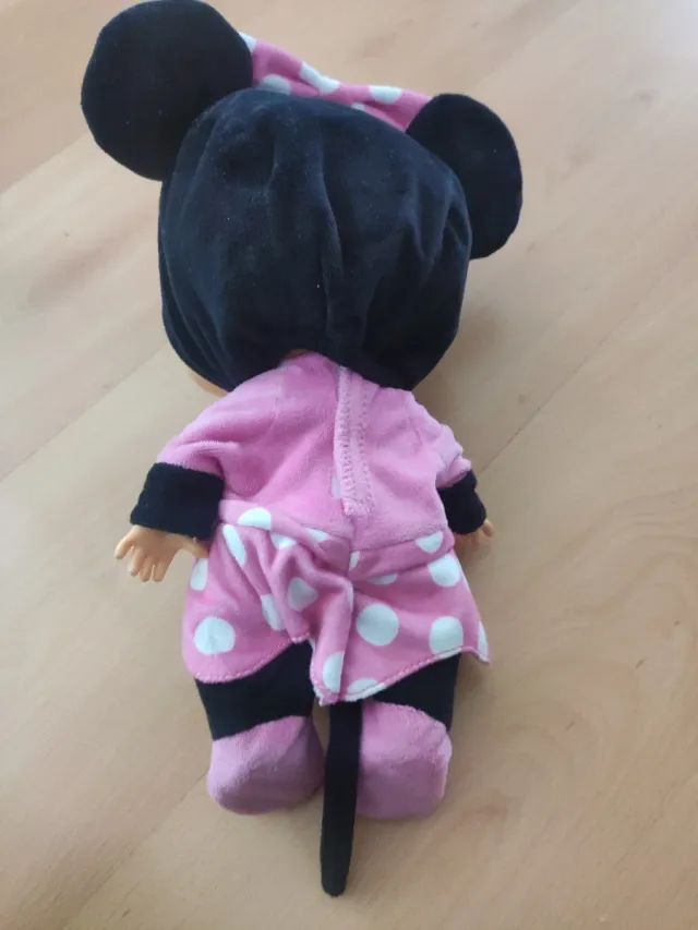 Bebe Llorón Mini con Pelo Rosa