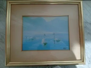 2 Cuadros de Cisnes