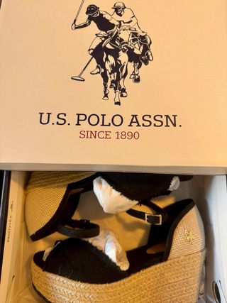 Sandalias U.S. Polo Assn. Cuña Negra
