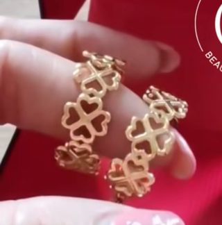 Pendientes Aro Acero Dorado