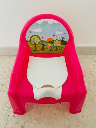 Vasino bimba rosa con disegno