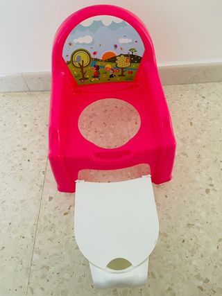 Vasino bimba rosa con disegno