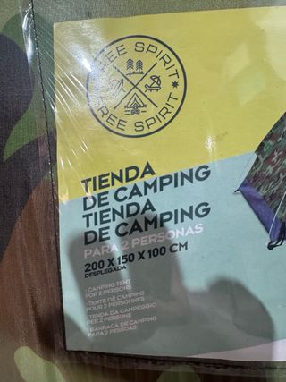 Tienda de campaña camuflaje