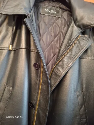 Giacca Vera Pelle Nera Uomo con cappuccio